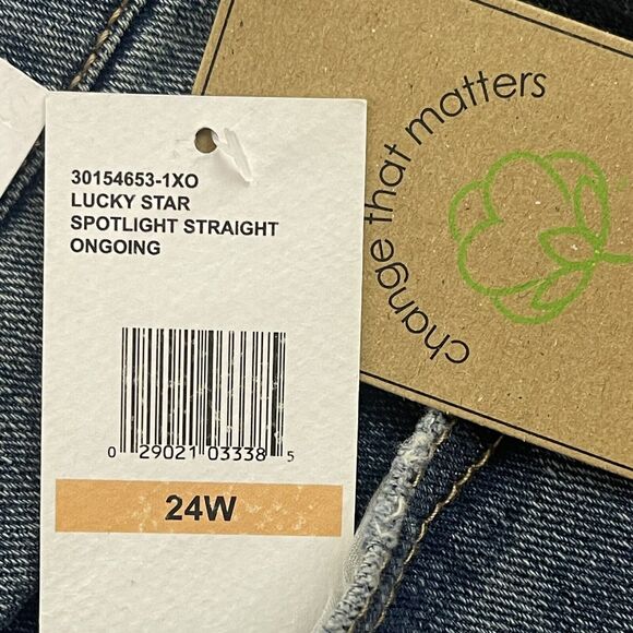 Jessica Simpson Jeans Womens Size 24W Blue High Rise Slim Straight MSRP $80 - Picture 15 of 16